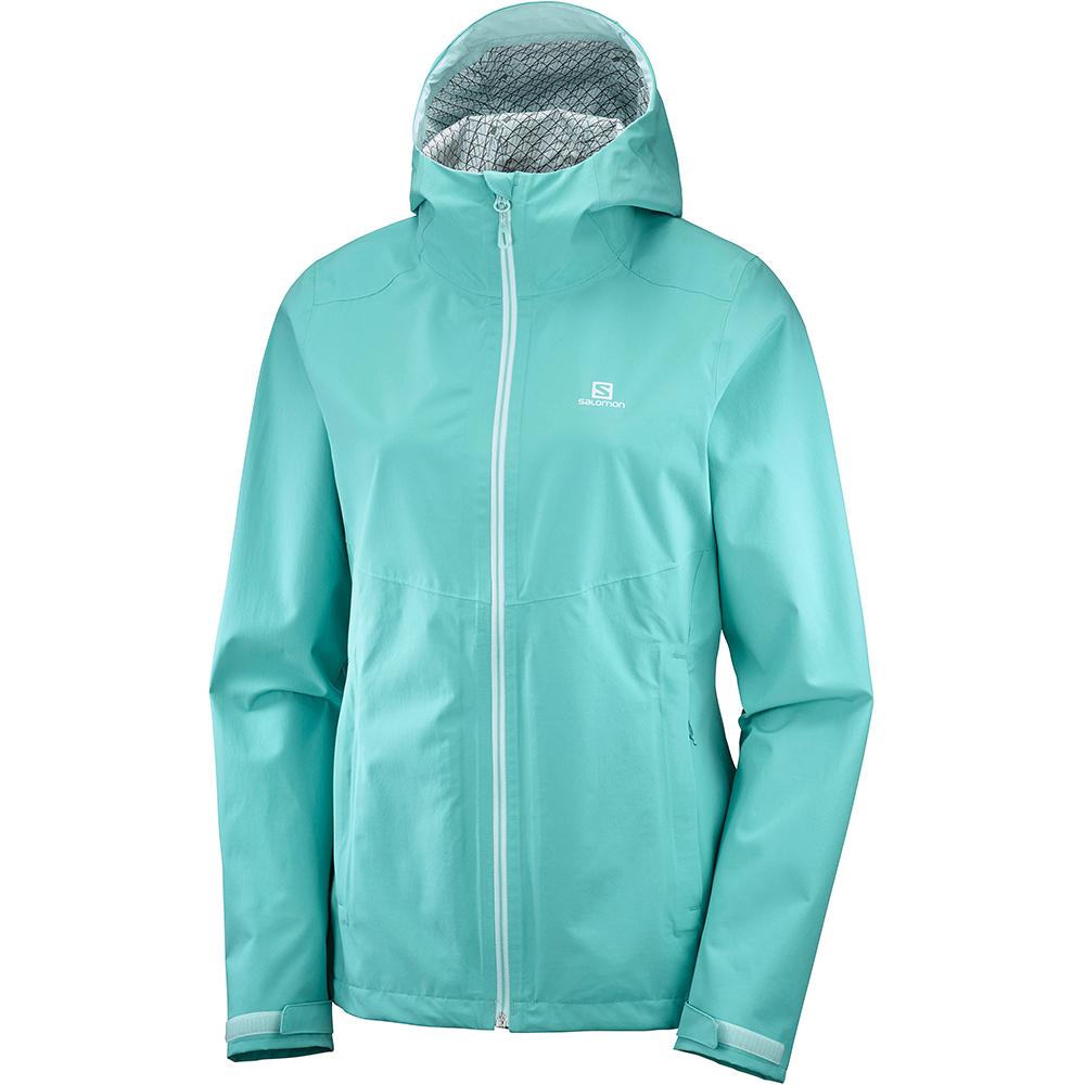 Vestes Salomon Femme Turquoise - Salomon LA COTE FLEX 2.5L JKT W - France (3785-UFOQZ)